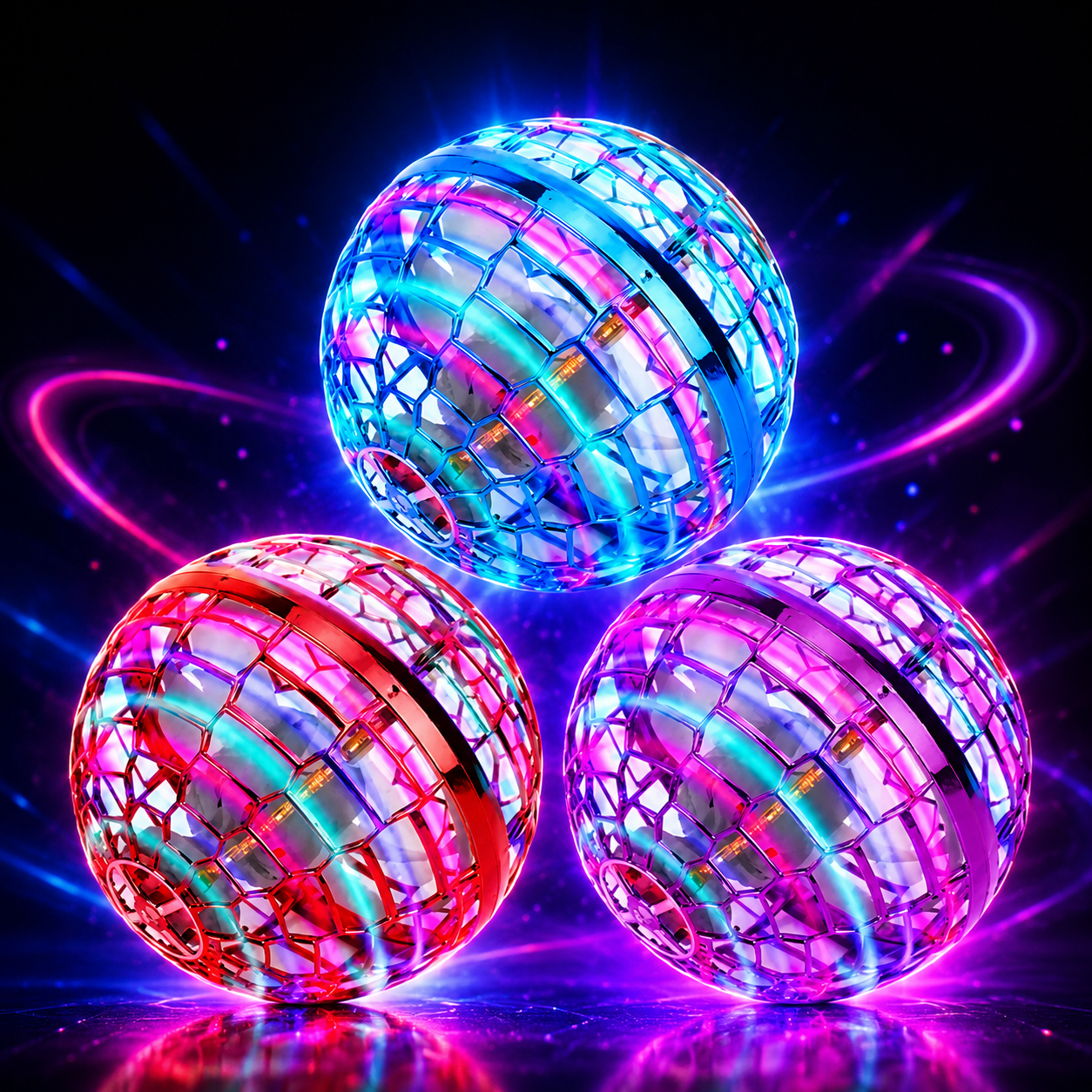FlyNova™ PAck 2 Pelotas Voladoras LED Inteligente