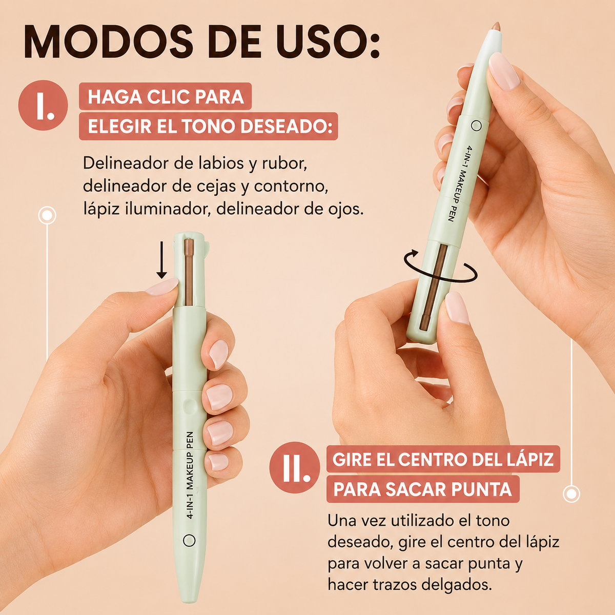 Lápiz Maquillaje 4 en 1