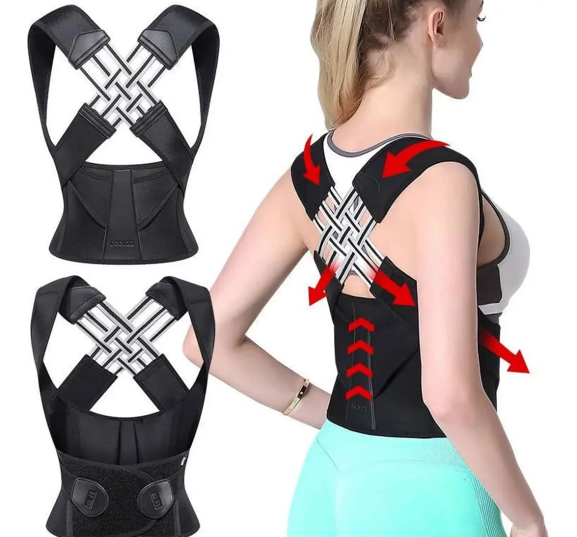 PostureFit™ Corrector de postura con soporte lumbar