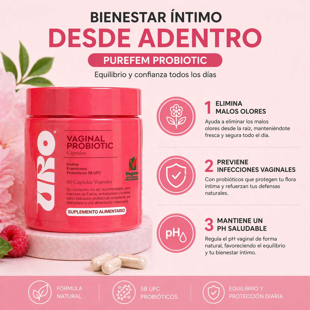 PUREFEM PROBIOTIC™ Uro Probioticos Original