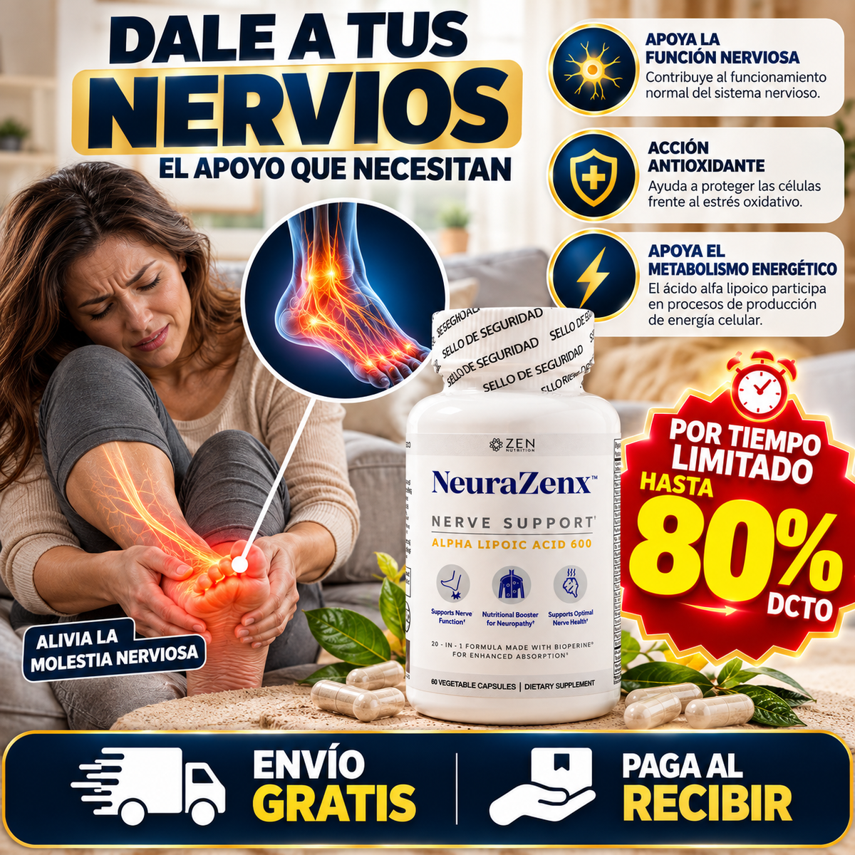 Neurazenx™ Bienestar y soporte para tus nervios cada día