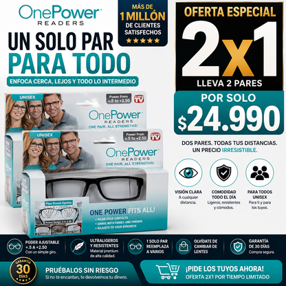 VisionFlex™ LENTES ONE POWER