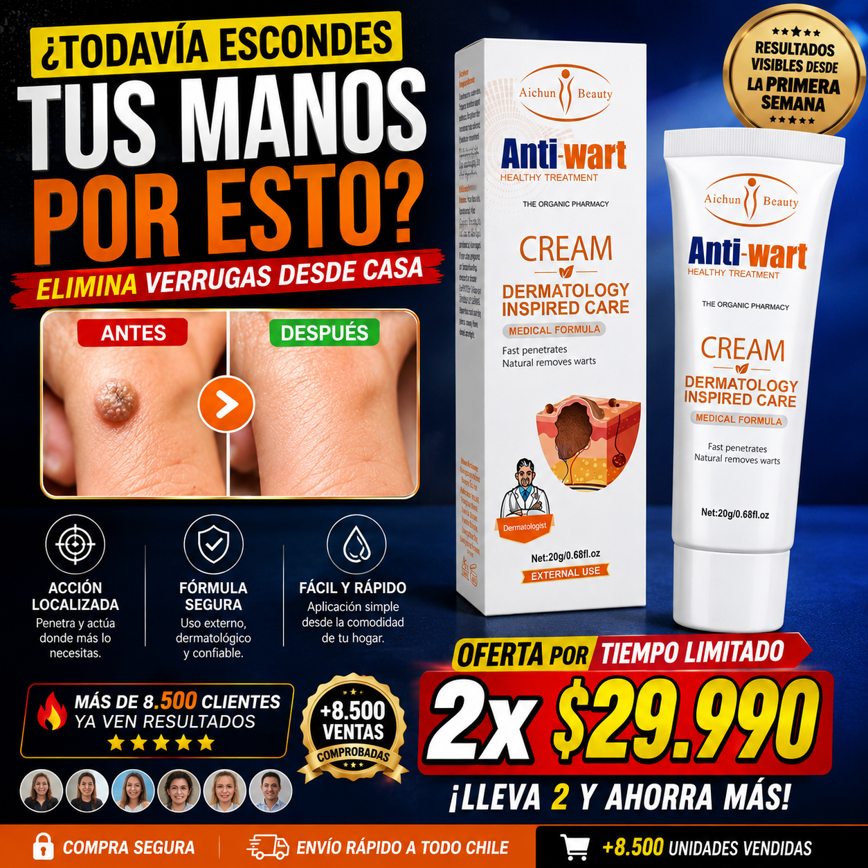 DermaClear Pro™ Antiverrugas