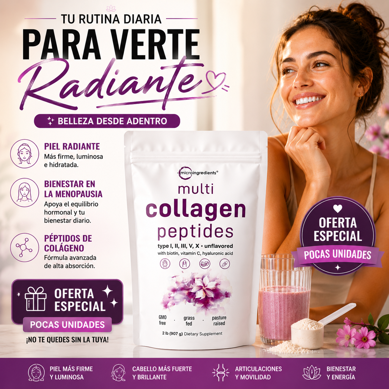 GlowFusion Collagen™ Multi Collagen Peptides