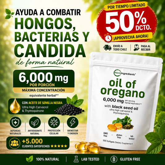 Aceite de Orégano 6000 mg + Semilla Negra