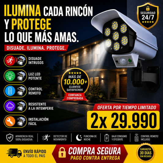 SafeGuard™ | Foco Solar Con sensor de Movimiento