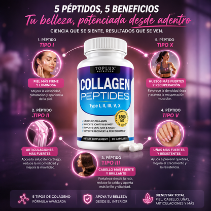 GlowFusion Collagen™ 5 Tipos