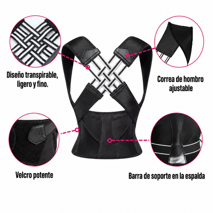 PostureFit™ Corrector de postura con soporte lumbar
