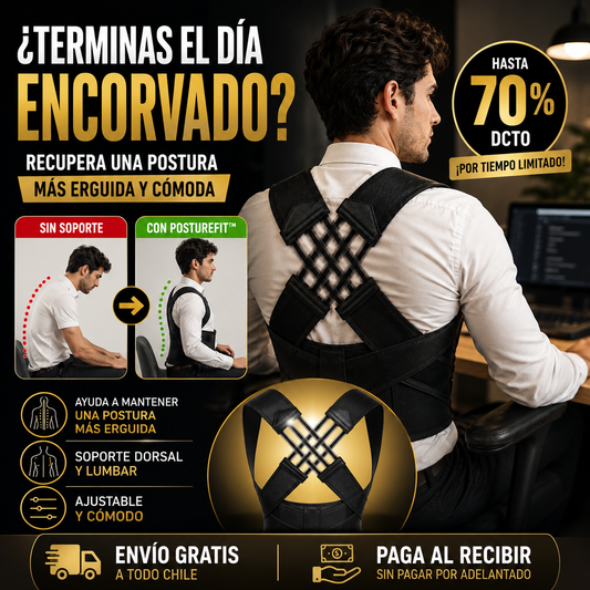 PostureFit™ Corrector de postura con soporte lumbar