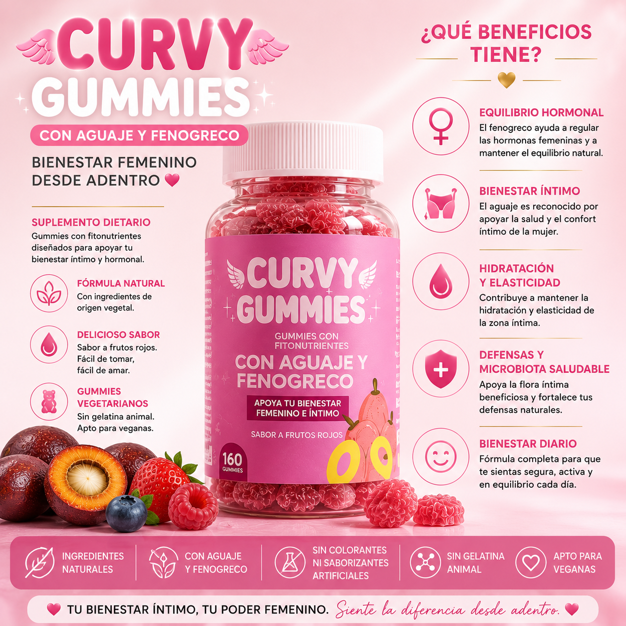 Pack Cuidado Femenino™ 3 productos, una rutina completa