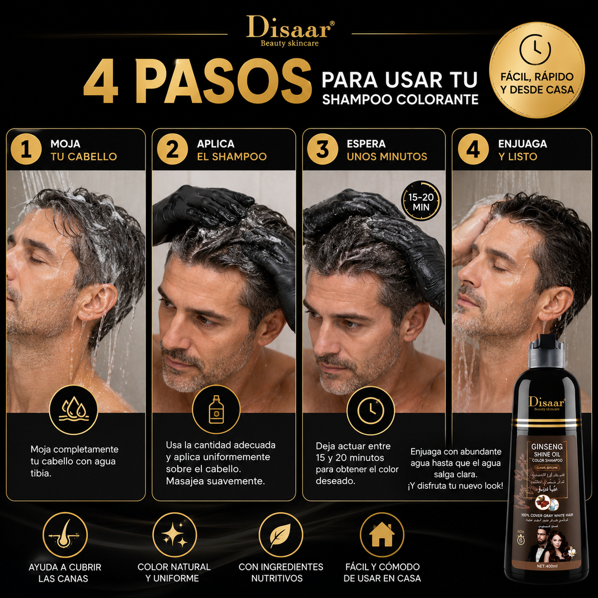 Shampoo Pinta Canas Dissar 400ml