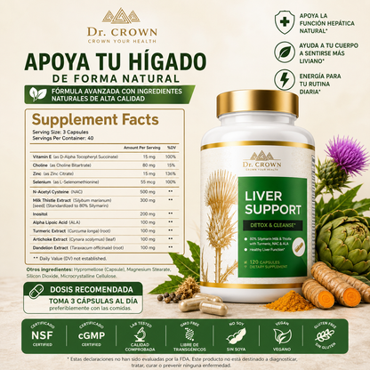 Liver Support™ | Formula para desintoxicar tu higado y perder peso