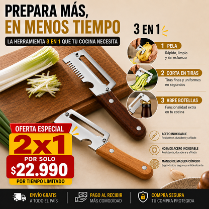 SET DE CUCHILLOS Multiuso 2X1