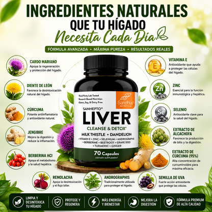 Liver Cleanse & Detox™ Formula para Desintoxicar y Proteger tu Hígado