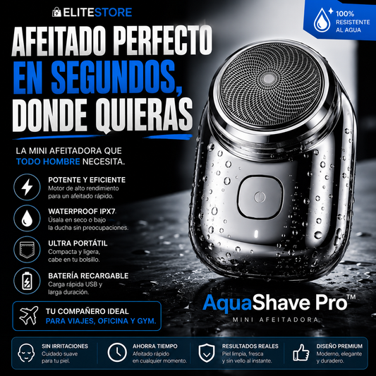 AquaShave Pro™ Mini Afeitadora
