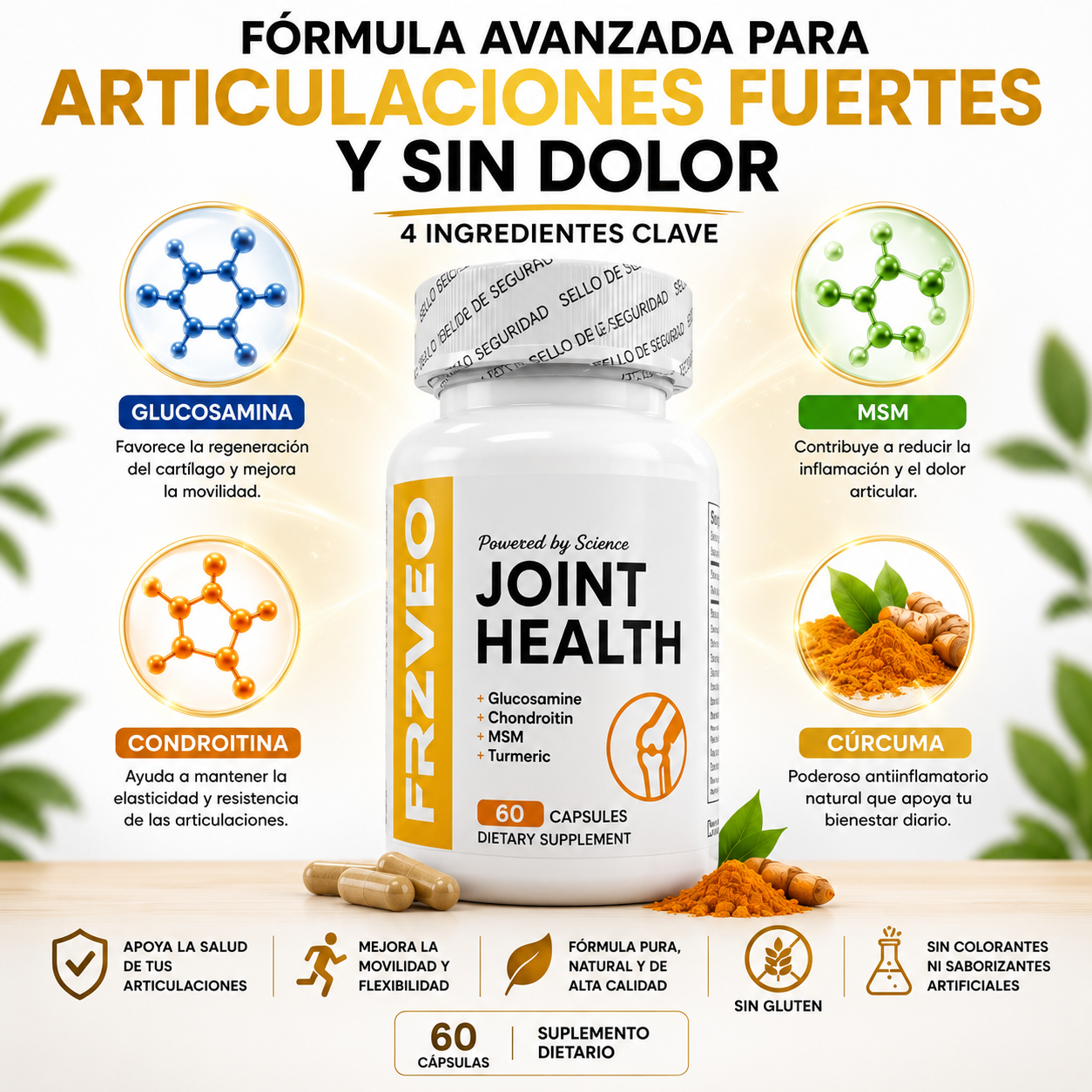 Joint Health 60caps™ Protege tus Articulaciones y Recupera Tu Movilidad