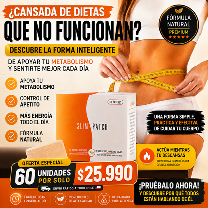 SLIMVIBE PATCH™ - PARCHE ADELGAZANTE 60u