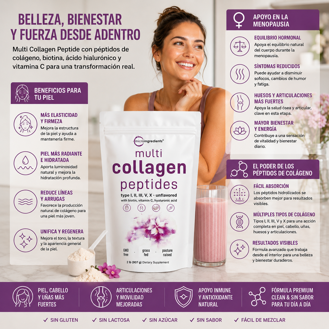 GlowFusion Collagen™ Multi Collagen Peptides