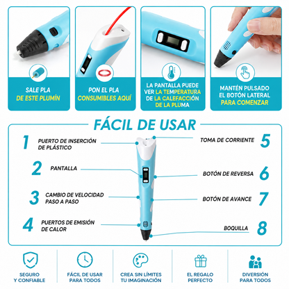Lápiz de Impresión 3D para Crear sin Límites