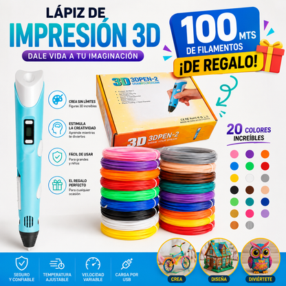 Lápiz de Impresión 3D para Crear sin Límites
