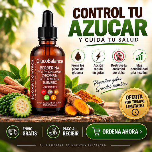 GlucoBalance™ Fórmula Líquida con Berberina + Canela de Ceilán