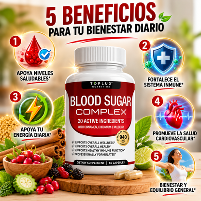 GlucoZen™  BLOOD SUGAR COMPLEX 940Mg