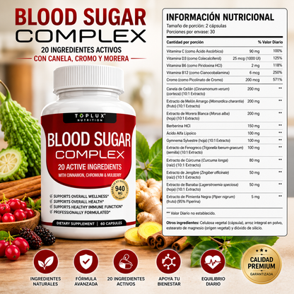 GlucoZen™  BLOOD SUGAR COMPLEX 940Mg