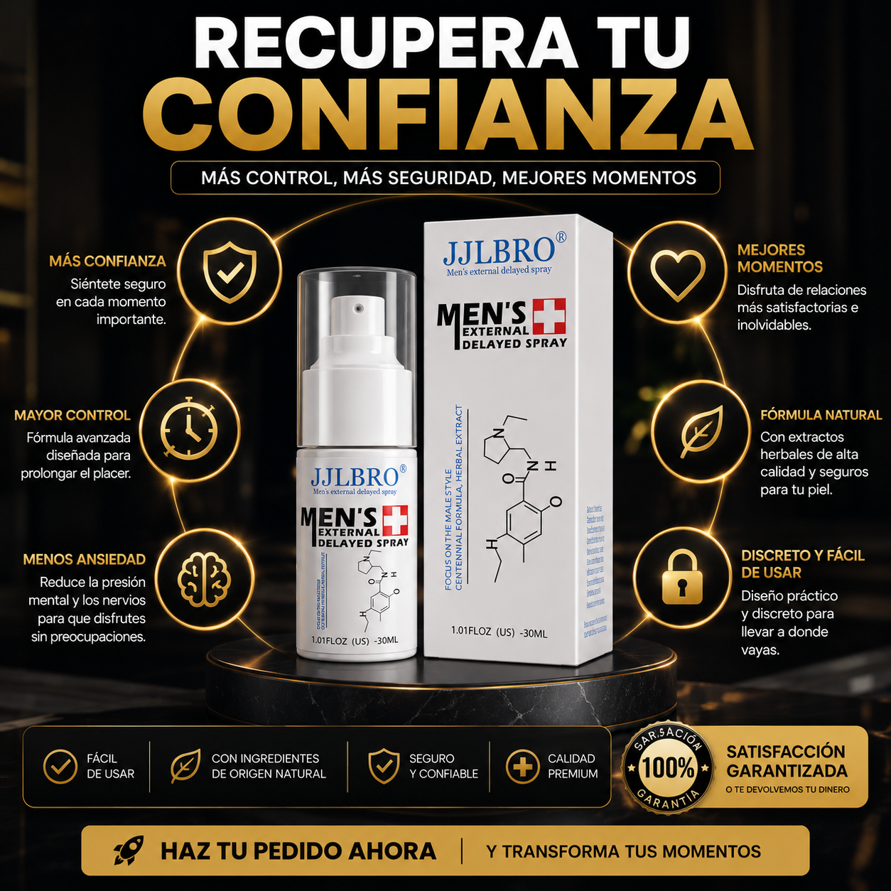 Duramax™ | Spray Masculino de Control y Confianza