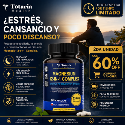 Magnesium  Complex™ - PREMIUM DE MAGNESIO 12 EN 1