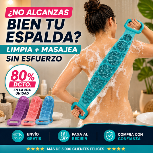 BackSpa™ Cepillo exfoleante masajeador Silicona