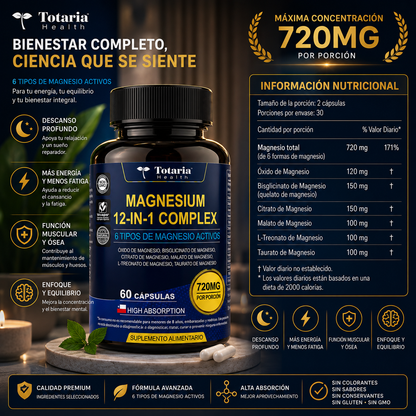 Magnesium  Complex™ - PREMIUM DE MAGNESIO 12 EN 1