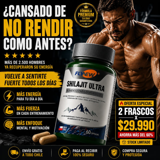 Shilajit Ultra 60caps™ Más energía fuerza y rendimiento