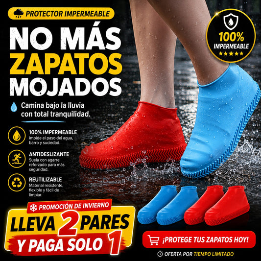 DryStep™ PACK 2 Pares Protector 100% impermeable para tu Calzado