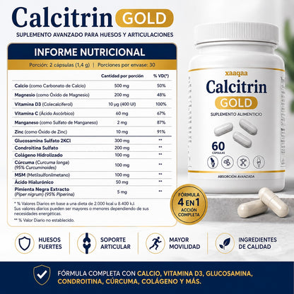 Calcitrin Gold™ Dile Adios Al dolor Y Recupera Tu Movilidad