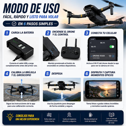 Dron Profesional Con Camara 4K Inteligente