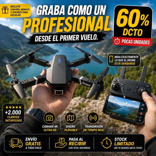 Dron Profesional Con Camara 4K Inteligente