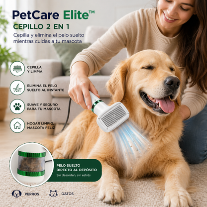 PETCARE ELITE™ - CEPILLO 2 EN 1
