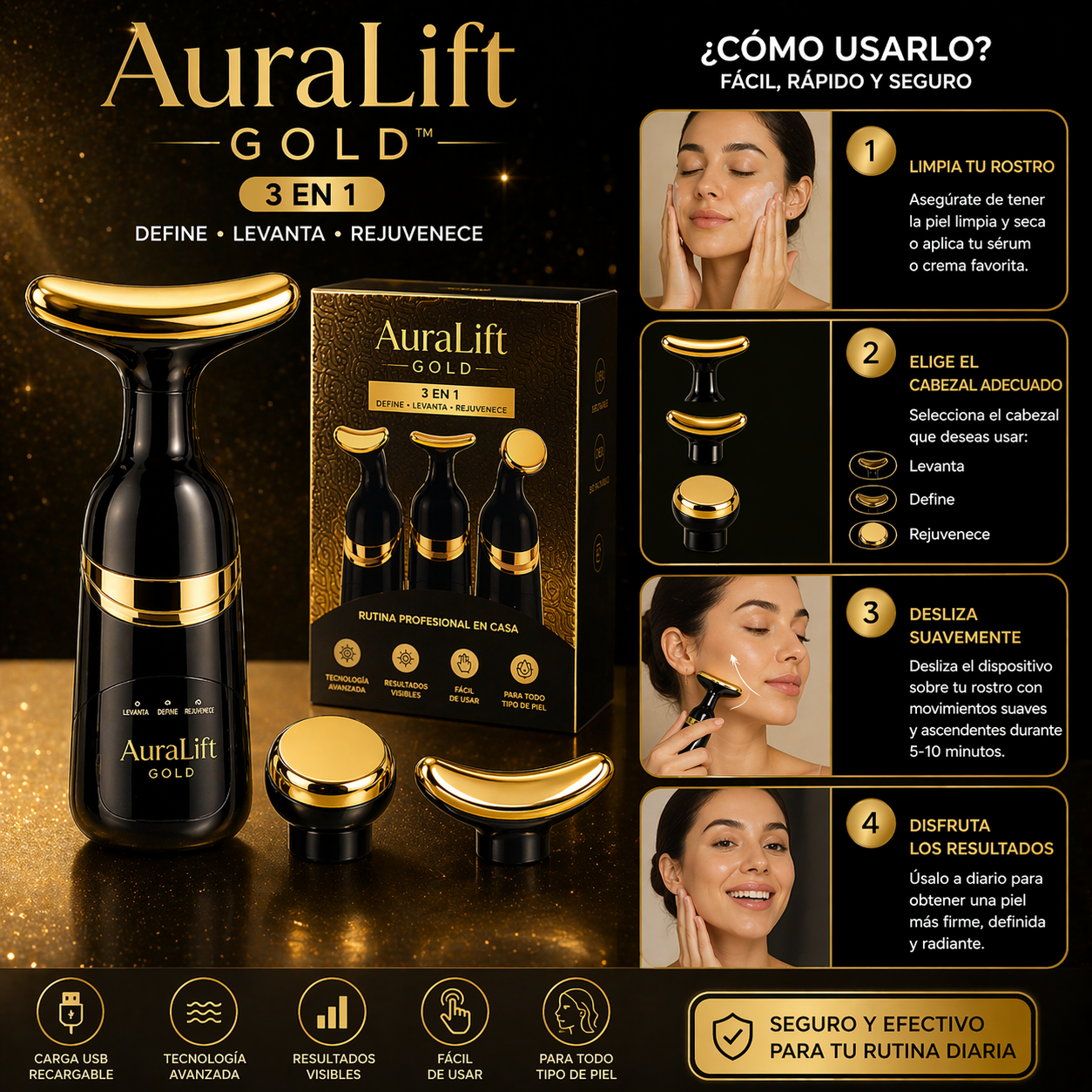 AURALIFT GOLD™ - 3 EN 1