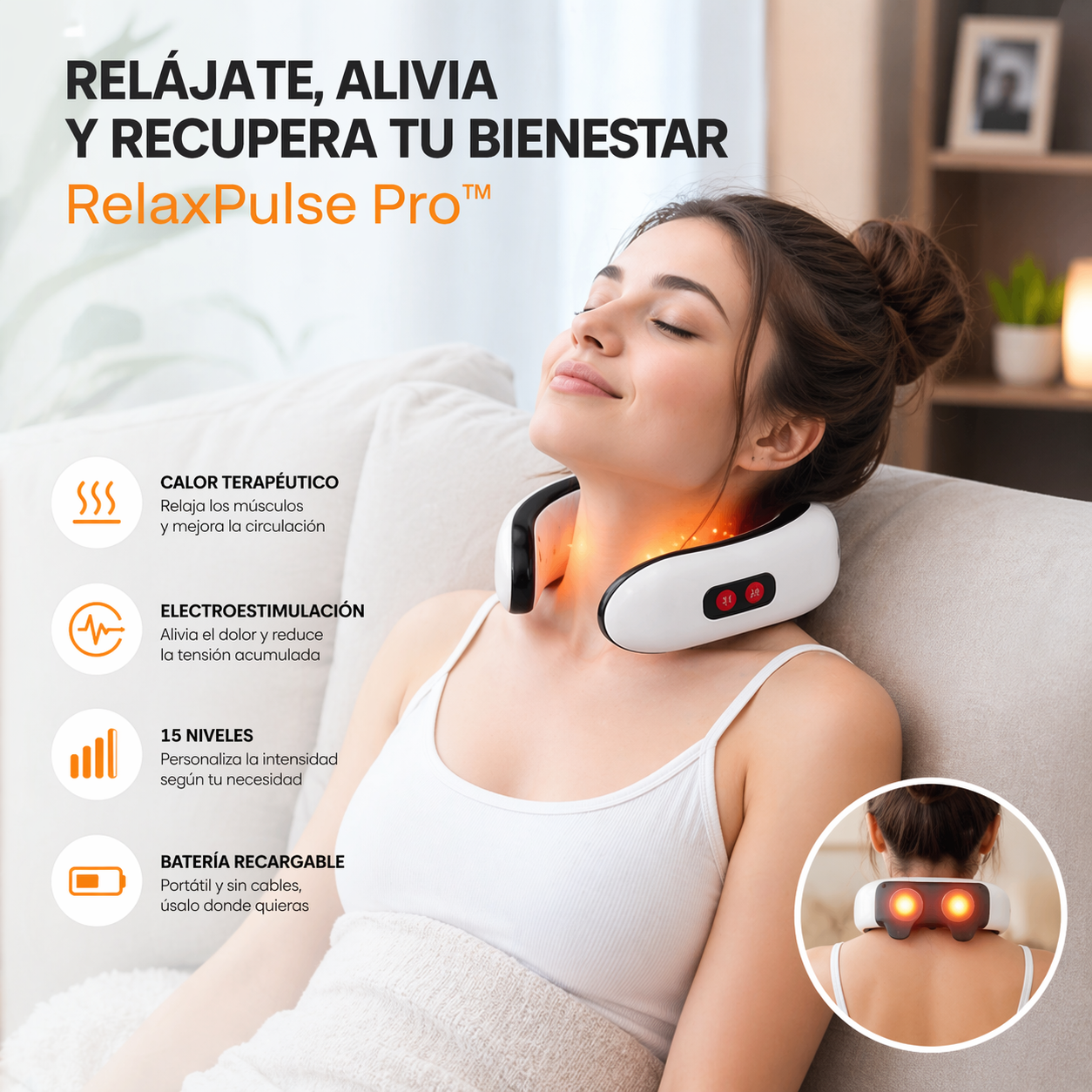 RELAXPULSE PRO™ - MASAJEADOR CERVICAL