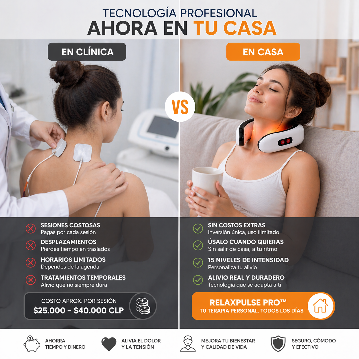 RELAXPULSE PRO™ - MASAJEADOR CERVICAL