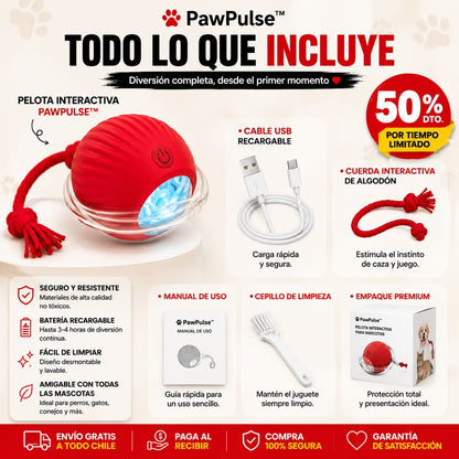 PawPulse™ | Pelota Interactiva Inteligente para Perros y Gatos