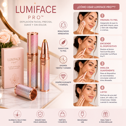 LumiFace Pro™ Depiladora Facial