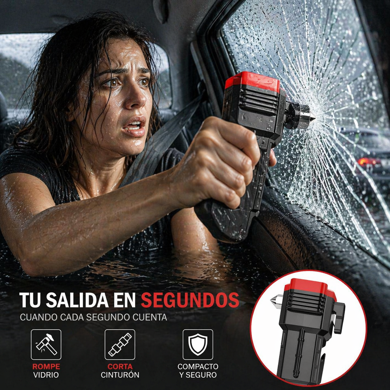 LINTERNA 4 EN 1 - AUTOSAFE PRO™