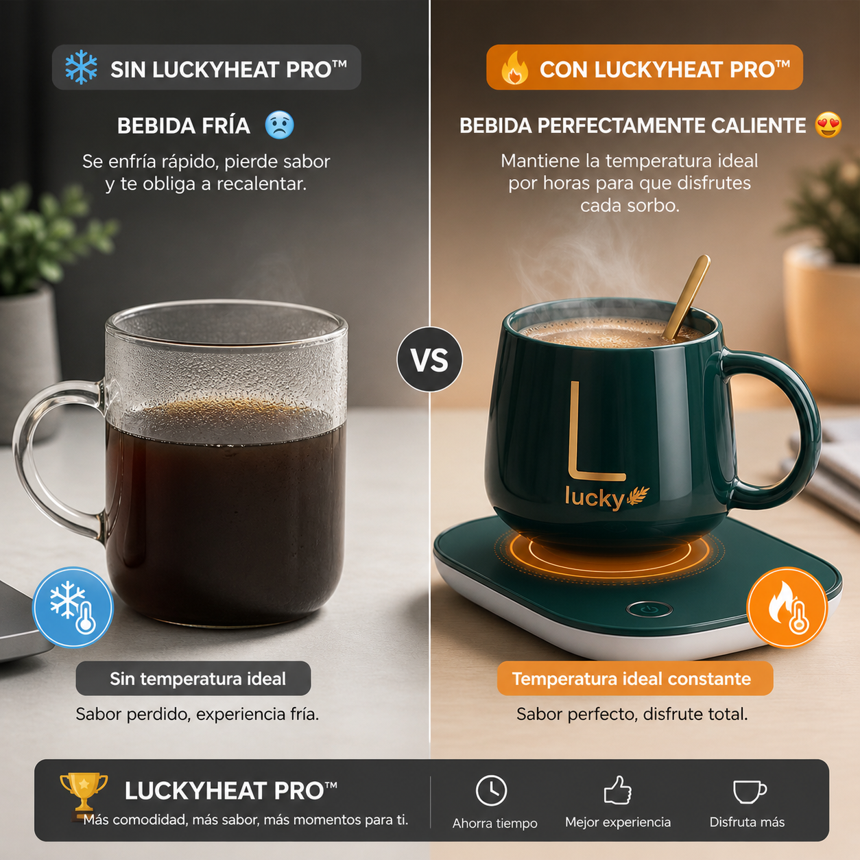 LuckyHeat Pro™ - Taza Electrica