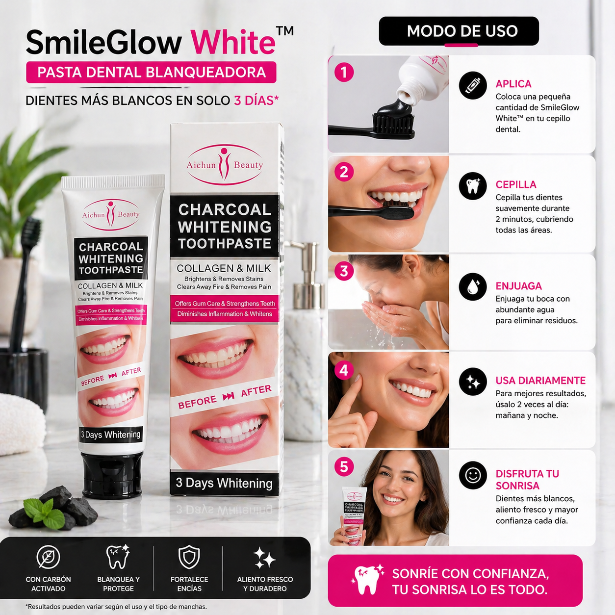 SmileGlow White™ - Crema Blanqueadora