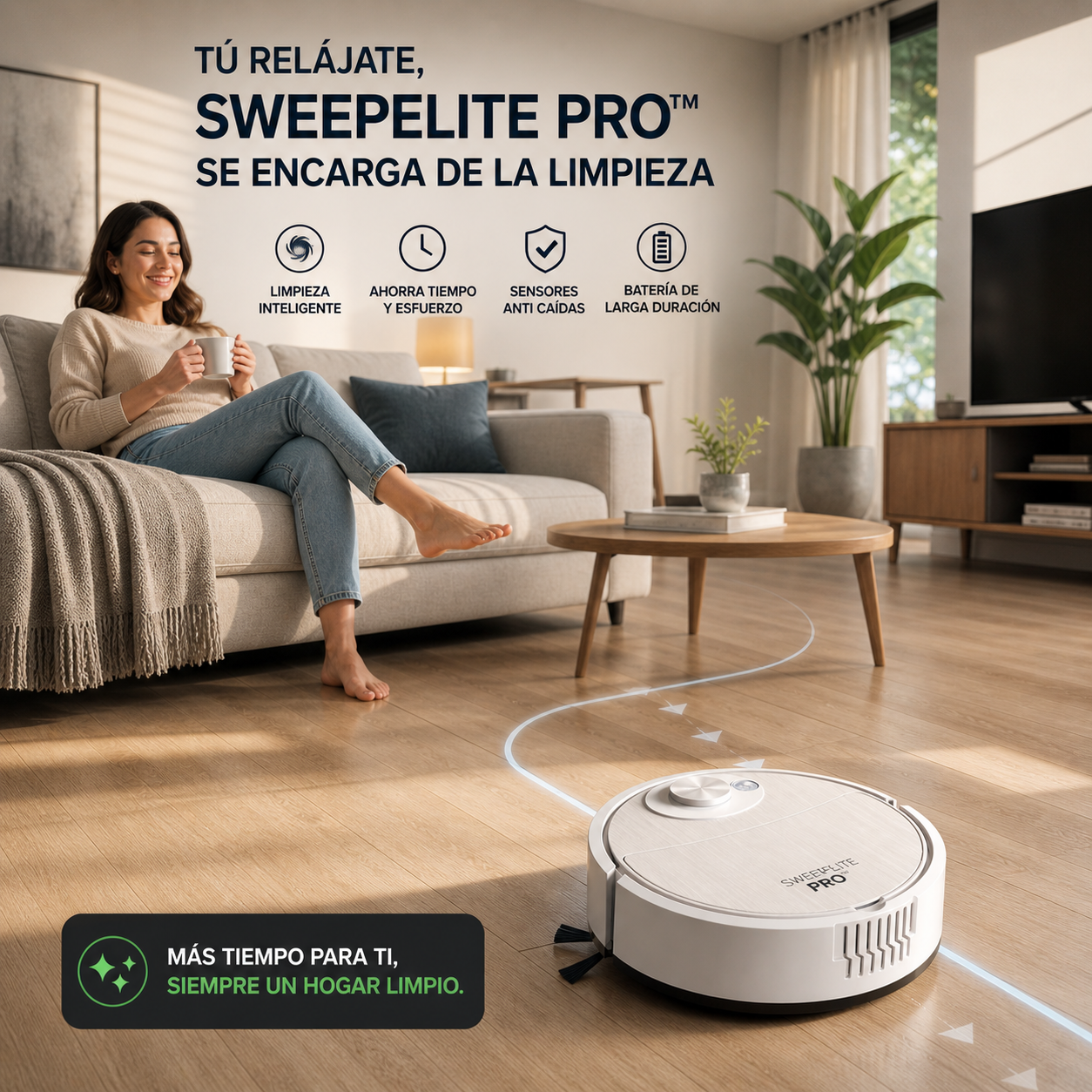 SweepElite Pro™ – Robot Aspirador